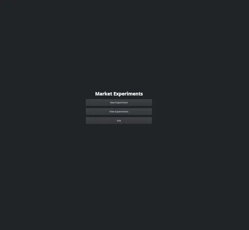 Oil Market Simulation interface