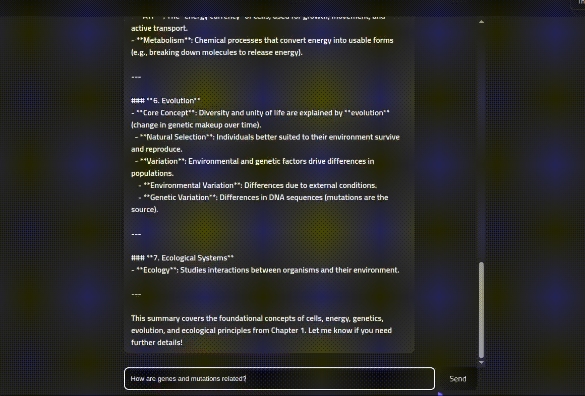 Reflection chat being used
